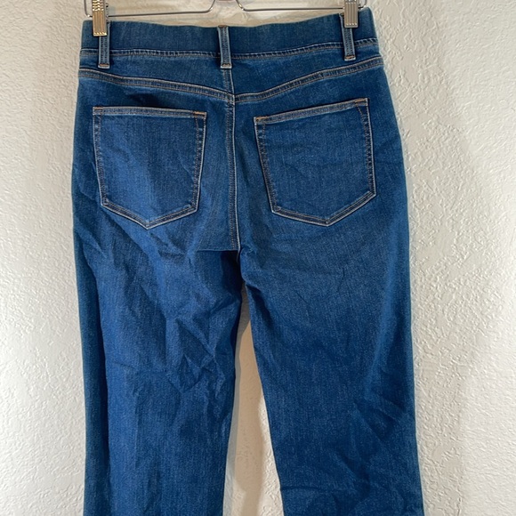 TALBOTS Sculpt Straight Leg Denim Jean Blue Size 4 - Picture 5 of 8